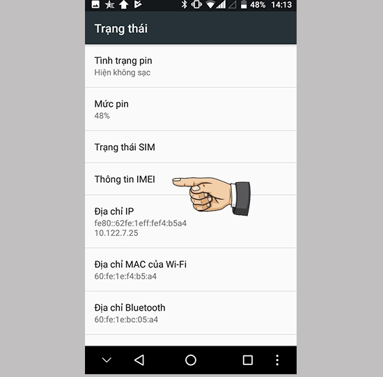 Xem thông tin máy